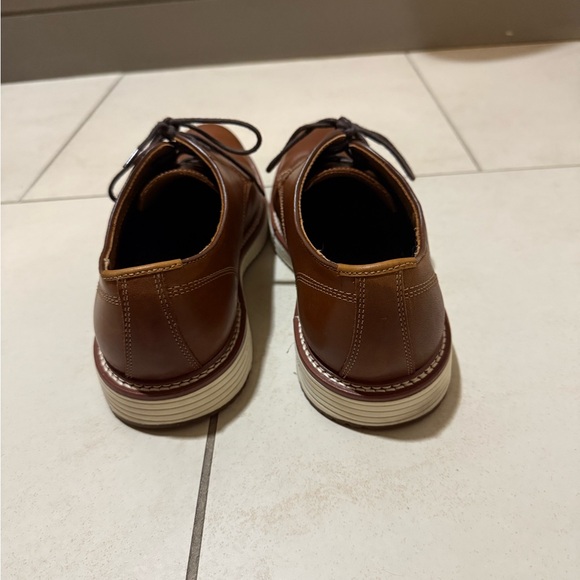 Johnson & Murphy Upton Plain Toe - Brown Leather Dress Shoes main image 5